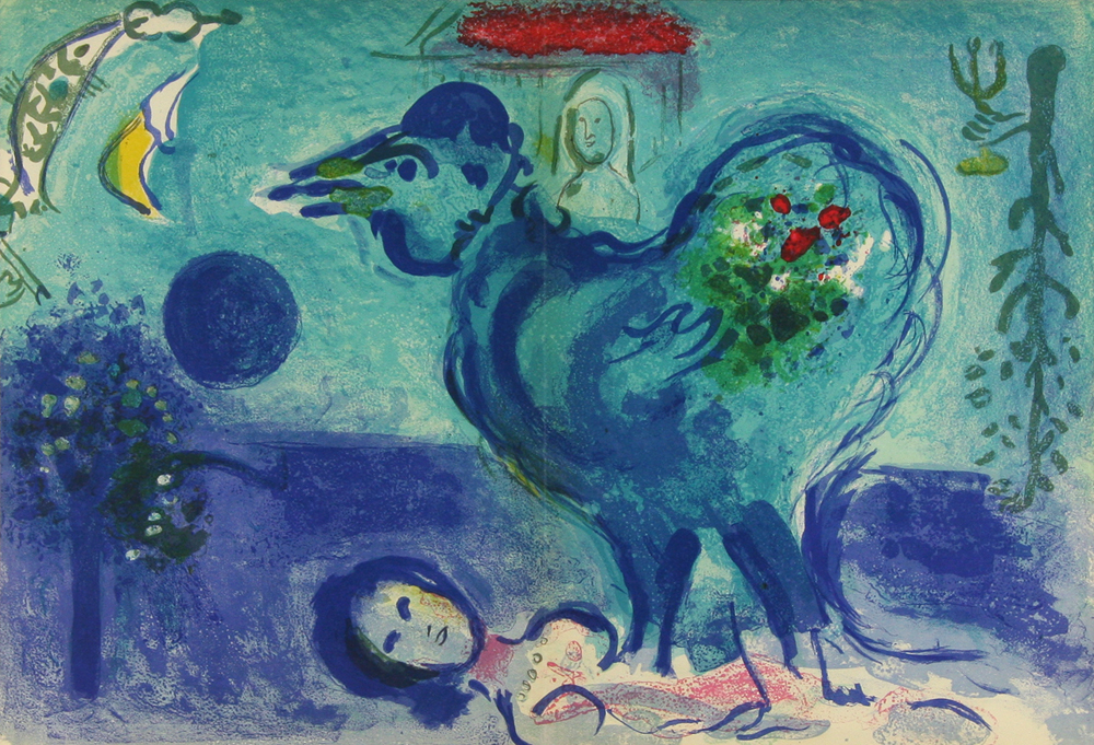 マルク シャガール 鶏のいる風景 Marc Chagall 創業31年 美術品販売 ギャラリー田辺