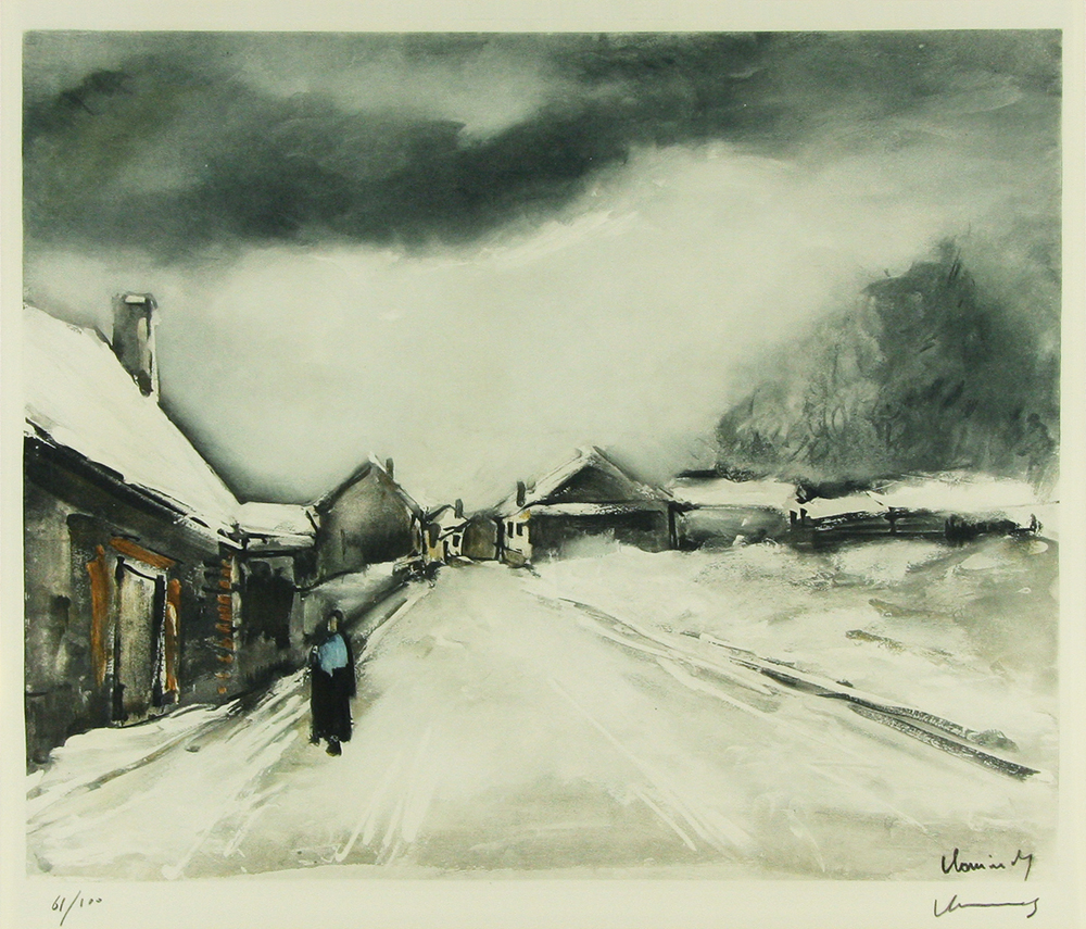 モーリス・ド・ヴラマンク 「雪景色」 After Maurice de Vlaminck