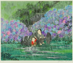 開田 風童 「あじさいの雨」 Fudo Kaida - 創業34年 美術品販売 
