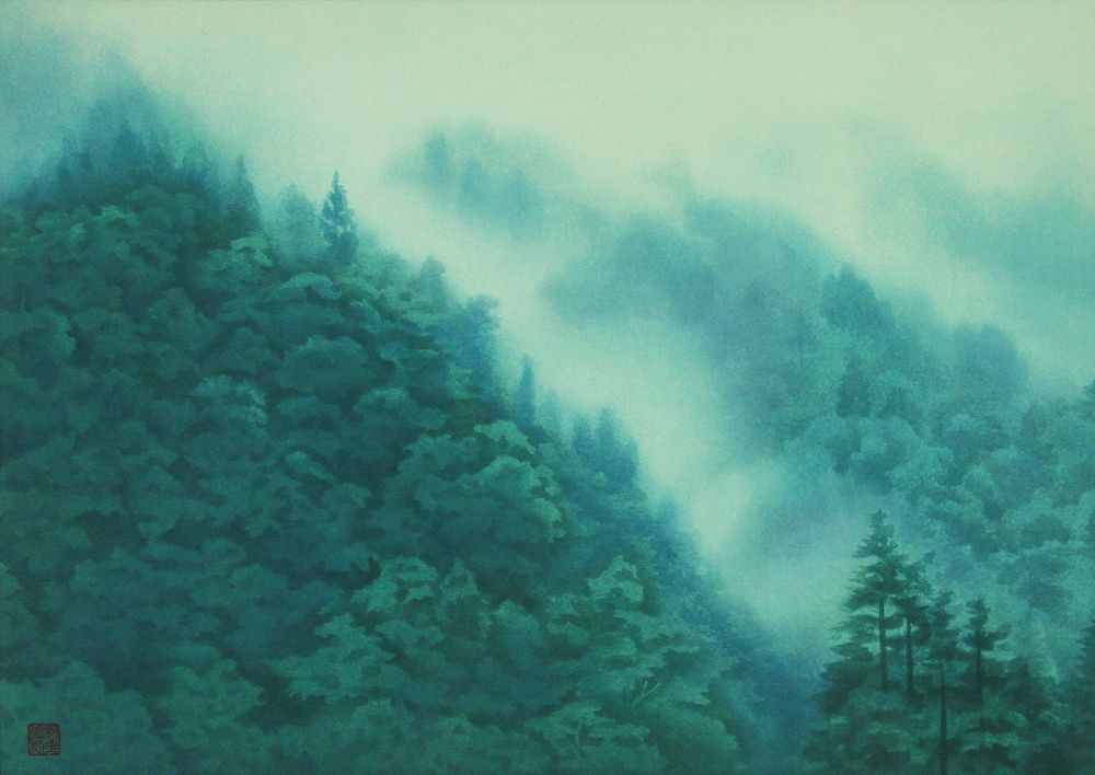 東山 魁夷 「山雲」 Kaii Higashiyama - 創業34年 美術品販売 ギャラリー田辺
