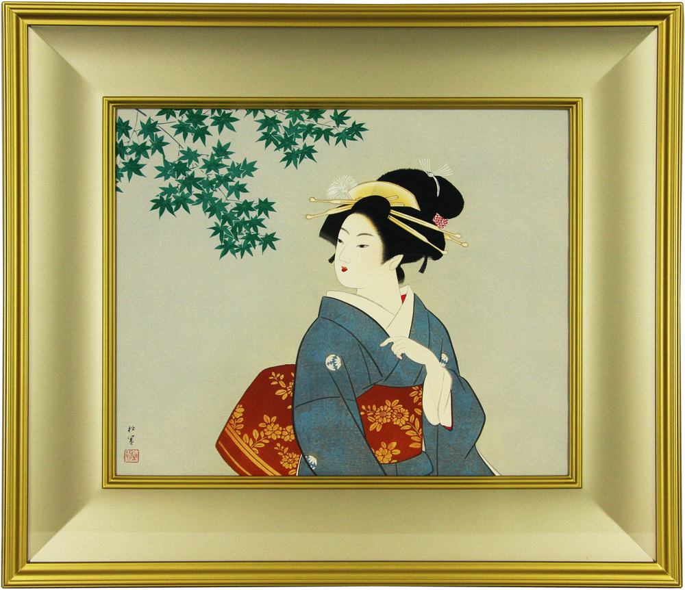 上村 松園 「若葉」 Shoen Uemura - 創業34年 美術品販売 ギャラリー田辺