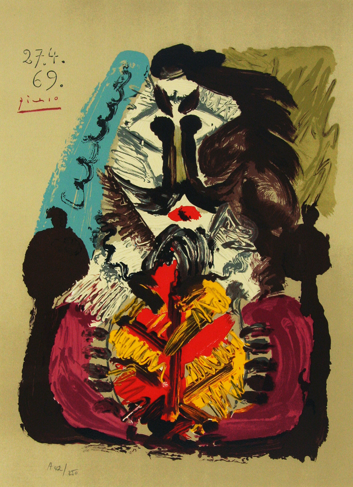 パブロ・ピカソ 「想像の中の肖像 69.4.27」 Pablo Picasso - 創業34年 