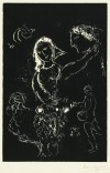 マルク・シャガール 「黒い背景の恋人」 Marc Chagall