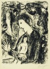 マルク・シャガール 「黒い大きな自画像」 Marc Chagall