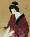 伊東 深水 「湯気」 Shinsui Ito