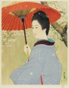 伊東 深水 「春雨」 Shinsui Ito