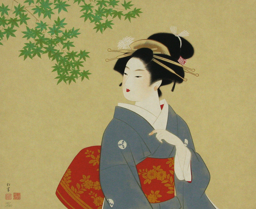 上村 松園 「若葉」 Shoen Uemura - 創業34年 美術品販売 ギャラリー田辺