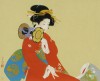 上村 松園 「鼓の音」 Shoen Uemura