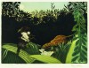 アンリ・ルソー 「虎狩り」After Henri Rousseau