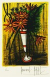 ベルナール・ビュッフェ 「コーヒーグラスのブーケ」 Bernard Buffet