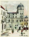 モーリス・ユトリロ 「古びた中学校」 Maurice Utrillo